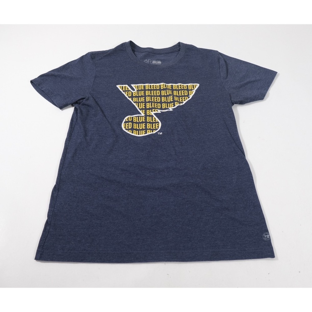 Arch Apparel T-Shirt Mens M Navy St Louis Blues Bleed Blue Graphic Crew Neck Tee